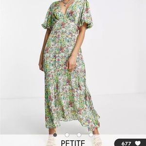 Topshot Petite Floral Midaxi Dress